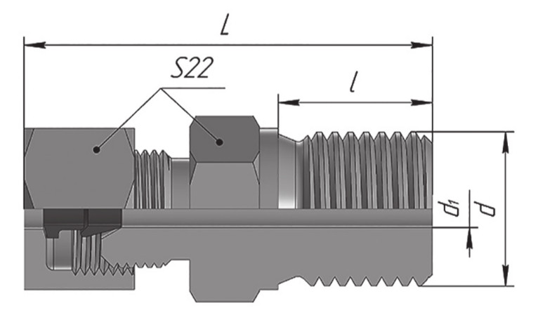 штуцер компрессионный 005