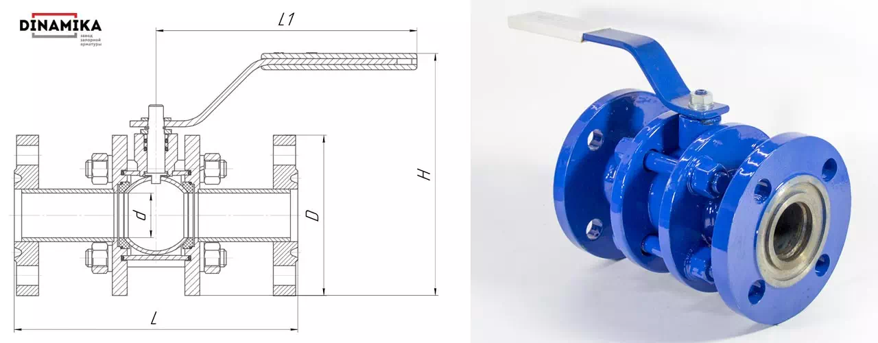 11лс01пф Ду50 Кран шаровый фланцевый в Казани 11лс01пф Ду50 Кран шаровый фланцевый в Казани