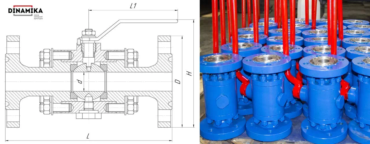 11лс01пф Ру160 Кран шаровый фланцевый в Казани 11лс01пф Ру160 Кран шаровый фланцевый в Казани
