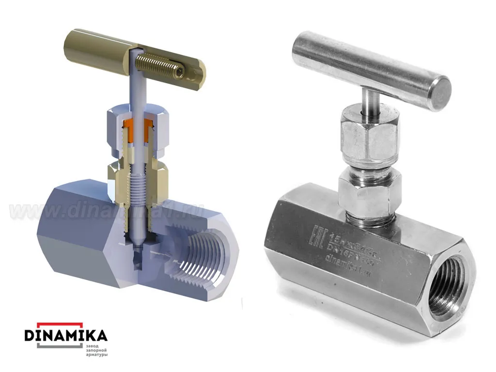 Клапан 15нж54бк в Казани Вентиль запорный игольчатый муфтовый