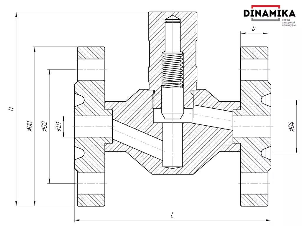 Фланцевый 16нж48нж чертёж Фланцевый 16нж48нж чертёж