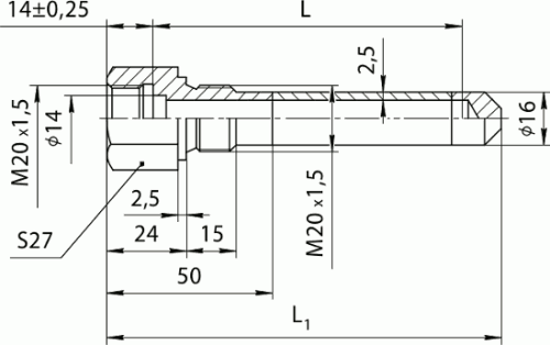ГТ-701-М20×1,5-П