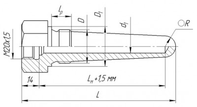 ГТ-702 коническая для датчиков с подвижным штуцером