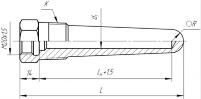 ГТ-702 коническая с конической резьбой для датчиков с подвижным штуцером