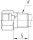 С конической резьбой, К