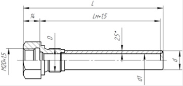 ГТ-701 для датчиков температуры с подвижным штуцером
