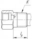 С конической резьбой, К