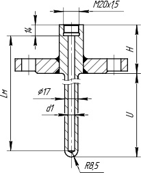 Рис.3. ГТ-704-02 с диаметром погружаемой части 17мм, для ДТ с подвижным штуцером