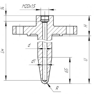 Рис.12. ГТ-704-03 для ДТ с подвижным штуцером