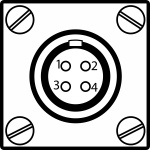 Нумерация контактов разъемов XP4, ХР5