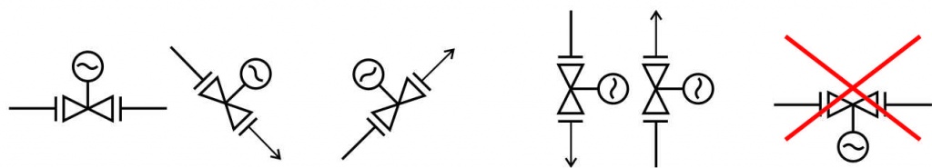 Монтажные положения ВКСР для пара