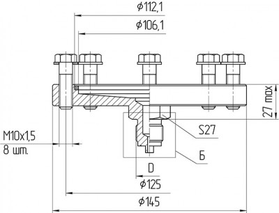 КМЧ-РСМ-5320. Резьбовое присоединение к процессу