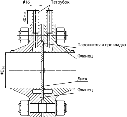 Фланцевое соединение серии КФ