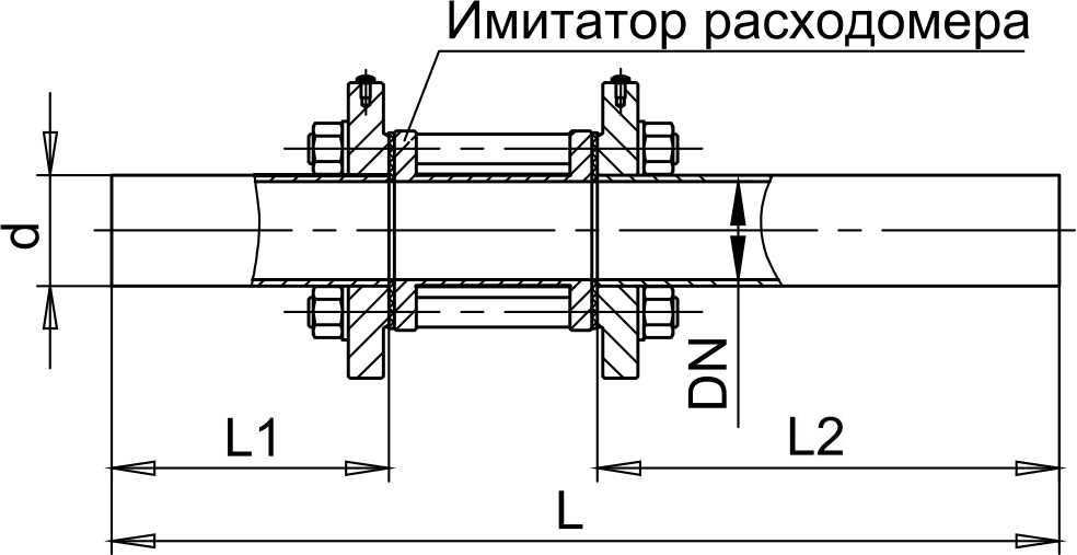 МУ_1.jpg Монтажный узел УМЭ для расходомеров-счетчиков схема