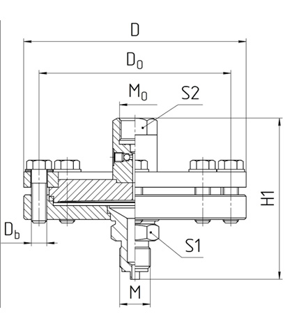 Габаритные размеры РСМ-5319 (под спойлер)