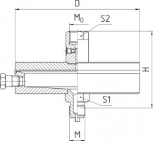 С промывочным отверстием