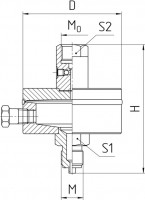 С промывочным отверстием