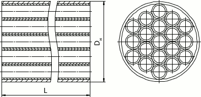 Трубчатый струевыпрямитель - исполнение 2