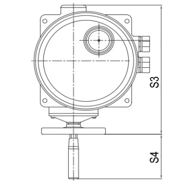 Эскиз Электропривод четвертьоборотный ГЗ-ОФ-300/28М, F07/F10, квадрат, 380В IP65 Эскиз Электропривод четвертьоборотный ГЗ-ОФ-300/28М, F07/F10, квадрат, 380В IP65