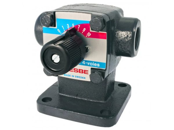 Клапан поворотный 4-ходовый ESBE T25 (DN25, Kvs10, PN6, ВР 1", КО)
