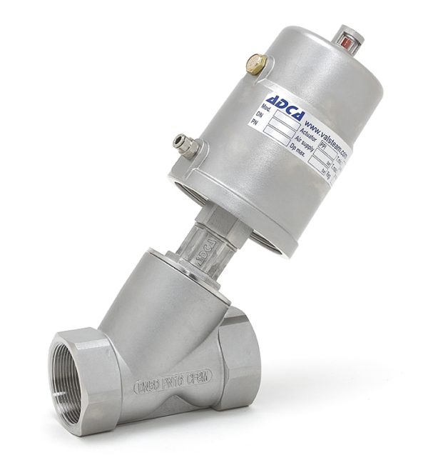 Клапан регулирующий двухходовой с пневмоприводом ADCA PAV21 DN1/2”