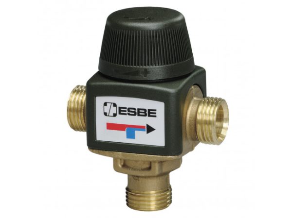 Клапан термостатический ESBE VTA312 (DN20, Kvs1.2, PN10, НР 1/2", 35-60°C, ГВ)