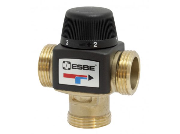 Клапан термостатический смесительный ESBE VTA572 (DN20, Kvs4.5, PN10, НР 1", 10-30°C, ОХ)