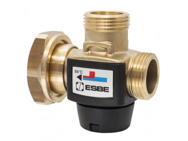 Клапан термостатический смесительный ESBE VTC317 (DN20, Kvs3.2, PN10, ГН 1"1/2, НР 1", 55°C, СО-ТТ)