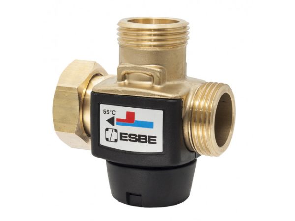 Клапан термостатический смесительный ESBE VTC318 (DN20, Kvs3.2, PN10, НГ 1", НР 1", 60°C, СО-ТТ)
