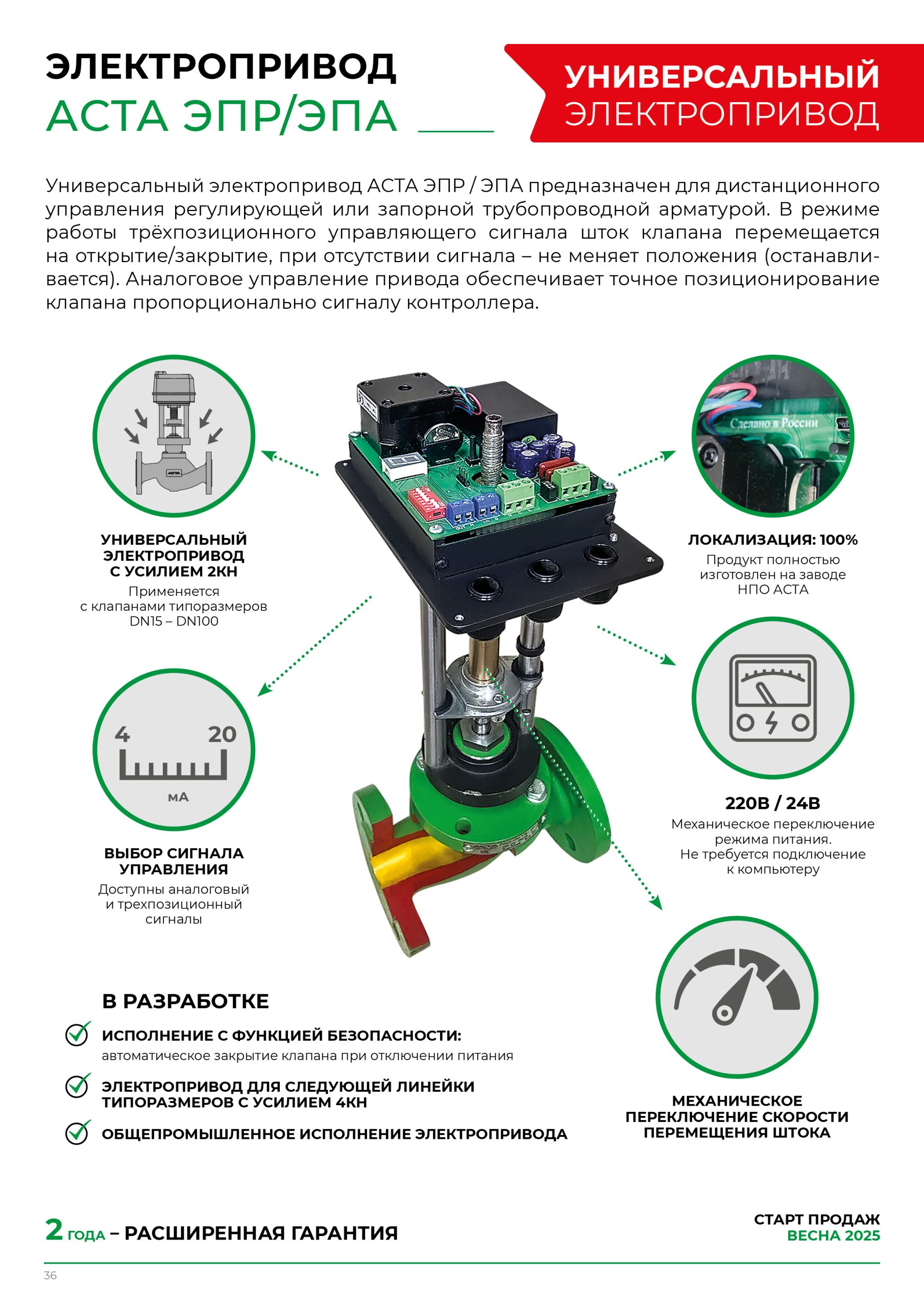 Электропривод универсальный АСТА ЭПР/ЭПА Электропривод универсальный АСТА ЭПР/ЭПА